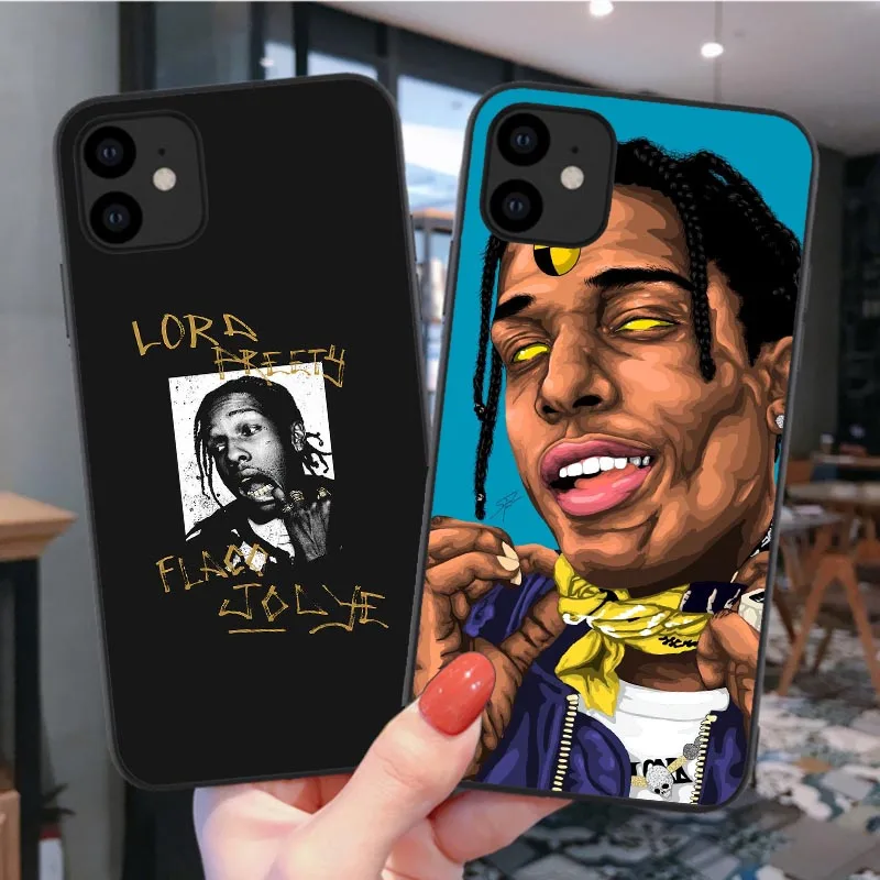 ASAP Rocky реперские кепки мягкий чехол для телефона с изображением цветов iPhone 12 Pro Max