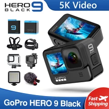Черная подводная Экшн-Камера GoPro HERO 9 с цветным передним экраном 5K, водонепроницаемая Спортивная камера s 20 МП, фотографии, прямая трансляция, Go Pro 9 Черная подводная Экшн-Камера GoPro HERO 9 с цветным передним экраном 5K, водонепроницаемая Спортивная камера s 20 МП, фотографии, прямая трансляция, Go Pro 9