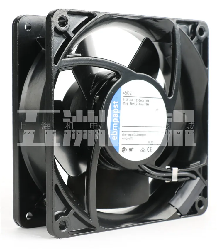 Ebmpapst 4600 Z AC 115V 19 Вт 120x120x38 мм 2-контактный Сервер вентилятор охлаждения