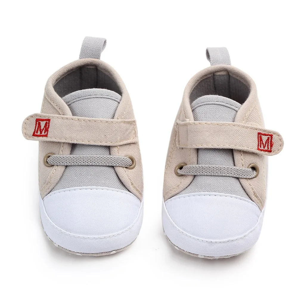 Baby Shoes 2019Top New Newborn Baby Cute Boys Girls Canvas Letter First Walkers Soft Sole Shoes For Children Baby Schoenen