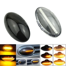 Para mini cooper r50 r53 2002-2006 dinâmico led sinal de volta lado marcador de luz para mini cooper r52 2004-2008 led lado repetidor lâmpada