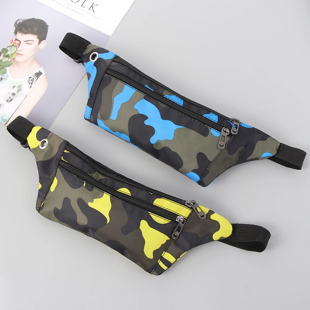 Waist Pack Dark Grain Bum Bag Canvas Unisex Fanny Pack Waist Hip Belt Bag Purse Pouch Pocket Travel Running Sport