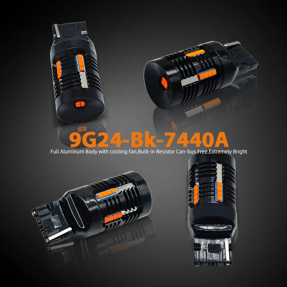 ڹ ο ĵ   LED , RAV4  õ  ÷ , 300%  , T20 7440 7440A WY21W, 2 