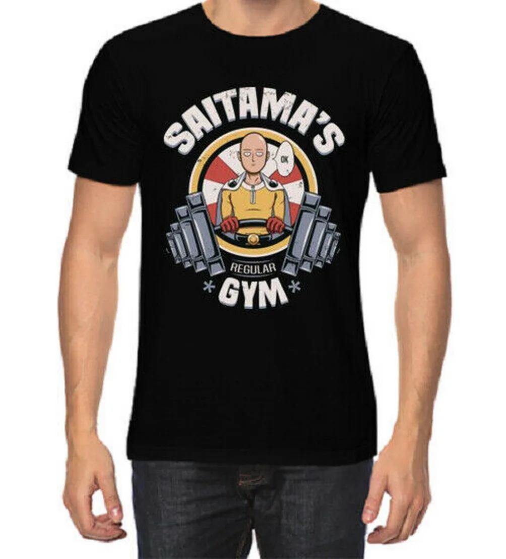 One Punch-Man Saitama'S Gym Мужская футболка модная новая с бирками Классическая | одежда