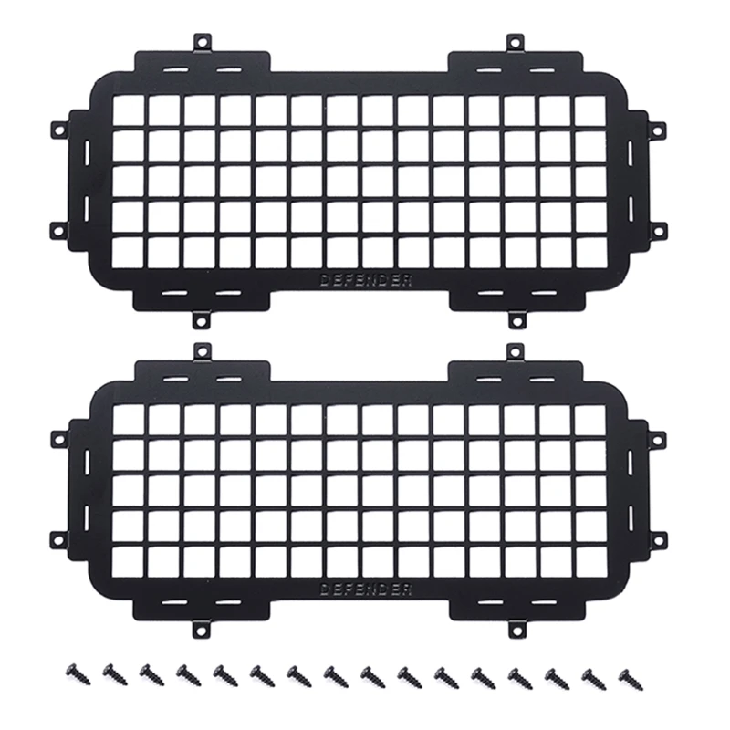 C5AA Metall Seite Fenster Net Dekorative Teile für MND90 D91 MN99 MN99S RC Crawler Off-Road Klettern Auto Upgrade zubehör