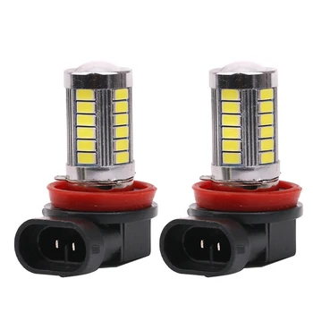 

2 Pcs Super White 6500K 5630 33SMD 33 SMD LED H8 / H11 Fog Driving Light 12V DC Car Light Bulb Truck Red
