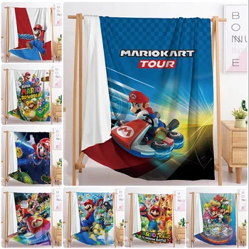 

New Super Mario blanket blanket sleeping blanket flannel blanket travel blanket single double large custom blanket bedding