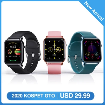 

2020 KOSPET GTO Smartwatch Fashion Smart Watch Blood Pressure Ip68 waterproof bluetooth Smart Clock Fitness Tracker Men Women