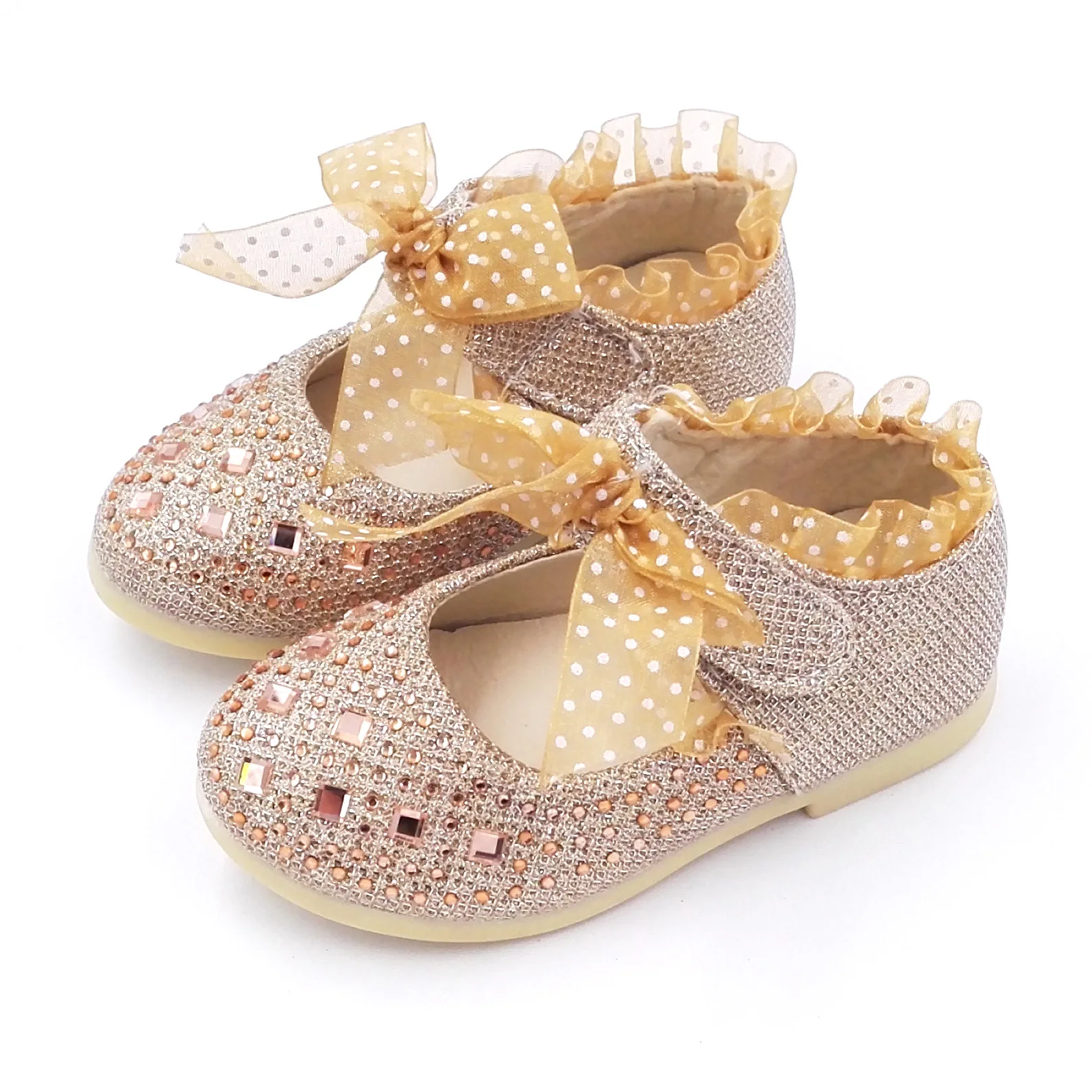 Модная новинка; кружевная обувь принцессы с бантом и кристаллами; Повседневная обувь для маленьких девочек; Осенняя обувь для малышей;