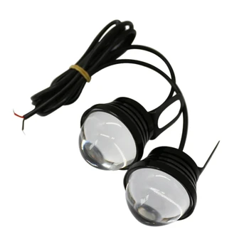 

2 Car Lens Fog Eye Lamp Modified Fish Fog Lamp Eagle Eagle Eye + Daytime Running Lights Led Car Screw Waterproof Light Source
