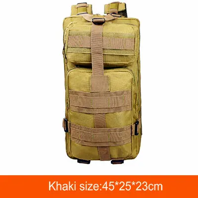 Khaki Военный тактический рюкзак для наружного использования Fjallraven Kanken тактическая сумка 600D Оксфорд военные рюкзаки большой походный рюкзак - Цвет: Khaki