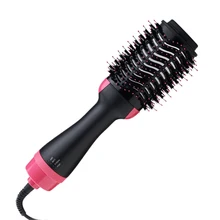 2 in 1 Multifunctional Hair Dryer&Volumizer Rotating Hair Brush Roller Rotate Styler Comb Straightening Curling Hot Air Comb