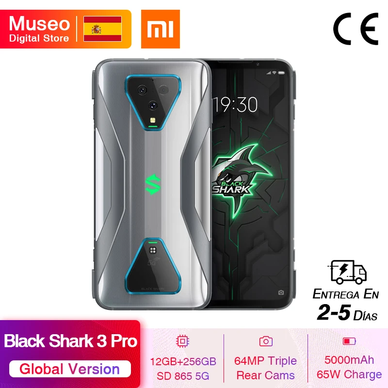 Global Version Xiaomi Black Shark 3 Pro 5G Snapdragon 865 12GB 256GB Game Phone Octa Core 64MP Cameras 65W 5000mAh Global Version Xiaomi Black Shark 3 Pro 5G Snapdragon 865 12GB 256GB Game Phone Octa Core 64MP Cameras 65W 5000mAh