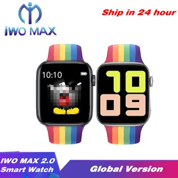 

IWO Max 2.0 Smartwatch Global Version GPS Tracking Bluetooth Call Strap Change Heart Rate Sport Watch Siri Awake Watch PK W26 K8