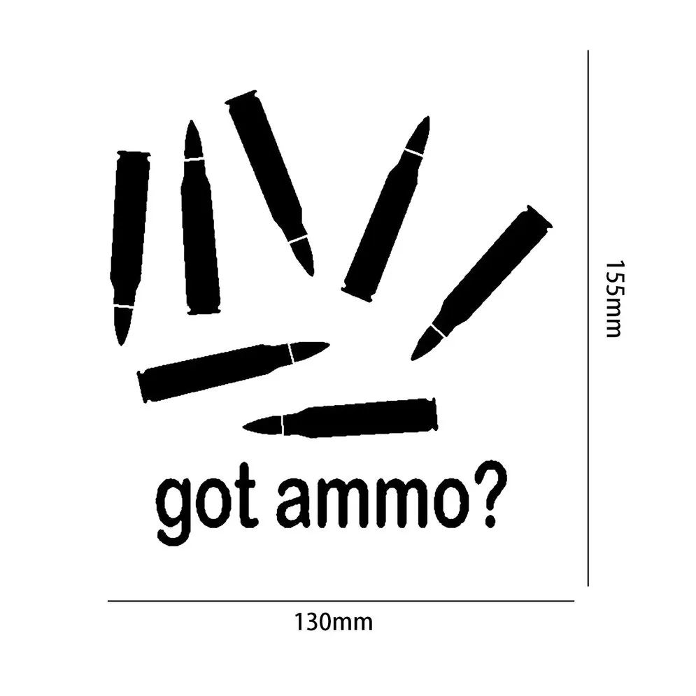 Got Ammo Bullet Auto Car Unique Styling Accessories Decal Cartoon Car Reflective Sticker Body Decals