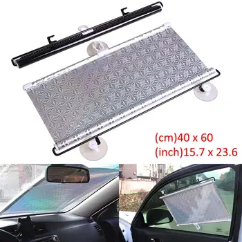 

New Retractable Car Front Window Sunshades PVC Auto Windows Sun Shade Anti-UV Protection Sun Visor For Car Tools