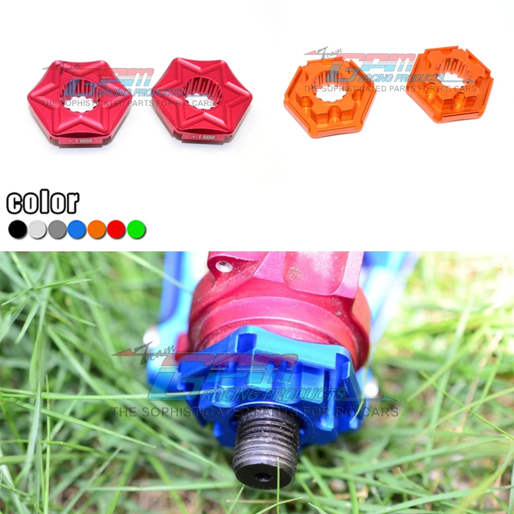 

GPM for 1/5 X-MAXX 6S 8S 77086-4 MONSTER TRUCK metal Aluminum alloy +1MM Hexagon Adaptor Adapter