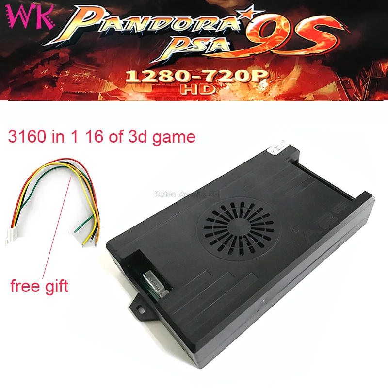 Pandora PSA Box 9S 3160 в 1 аркадная многоигровая печатная плата поддержка 3 4 игроков