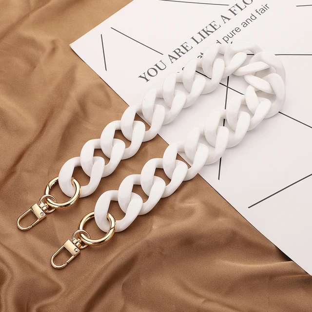 New Acrylic Bag Chain Bag Strap Removable Bag Accessories Colourful Women's Resin Chain chain of bags Purse Chain Fishbone chain L202-BS