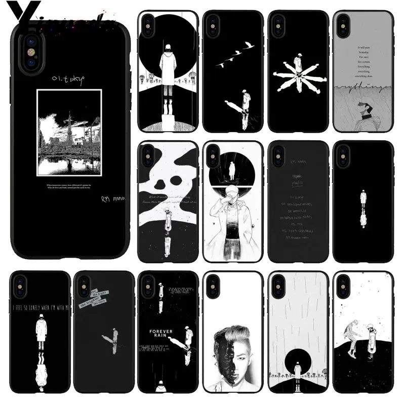 Yinuoda KPOP RM Mono чехол для телефона высокого качества Apple iPhone 8 7 6 6S Plus X XS MAX 5 5S SE XR