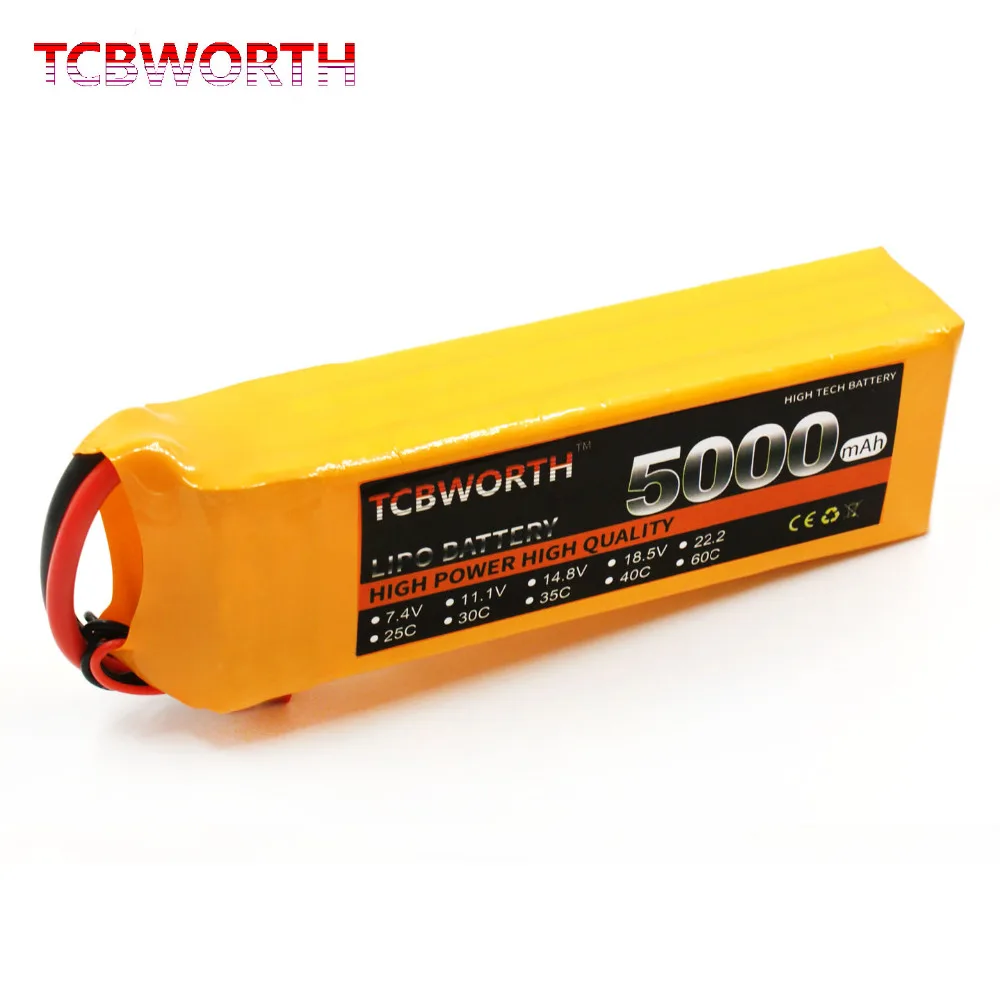 4S RC LiPo батарея 4S 14,8 V 5000mAh 60C Max 120C LiPo батарея 4S для радиоуправляемый самолет, Квадрокоптер вертолет Квадрокоптер автомобиль 14,8 V RC батарея