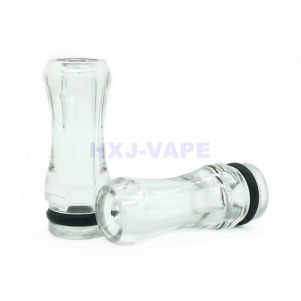 Clear Spiral MTL 510 Drip Tip Wide Bore MouthPiece Anti Spit-Back DripTip 510 For ego aio vape tank Atomizer RTA RBA - Цвет: Clear