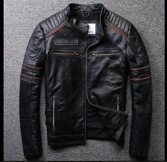 

Free shipping.Brand clothing,mens skull genuine leather Jackets,men's biker jacket.plus size.homme motor coat.sales.gift,fashion
