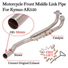 Slip On Motorcycle Exhaust Catalytic Escape Bike Modified Front Connecting Middle Link Pipe Muffler For Kymco AK550 AK 550 Tube