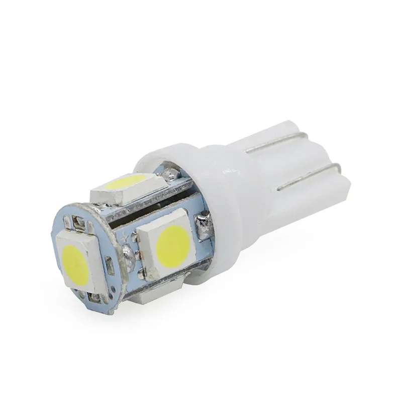 10/15/20 шт. лампы T10 5050 W5W 5SMD 194 168 белый автомобиль клиновидные боковые Хвост сигнальные лампы светильник светодиодный лампы 12V 0,8 W фары для автомобилей Подсветка салона