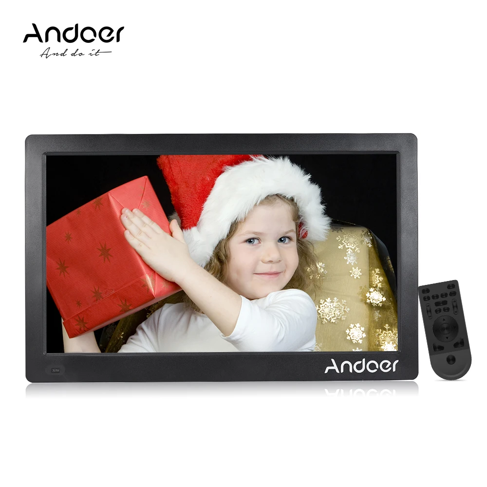 

Andoer 15.6" Digital Photo Frame 1920*1080 HD Advertising Machine Full View IPS Screen Support Random Play w/Remote Gift