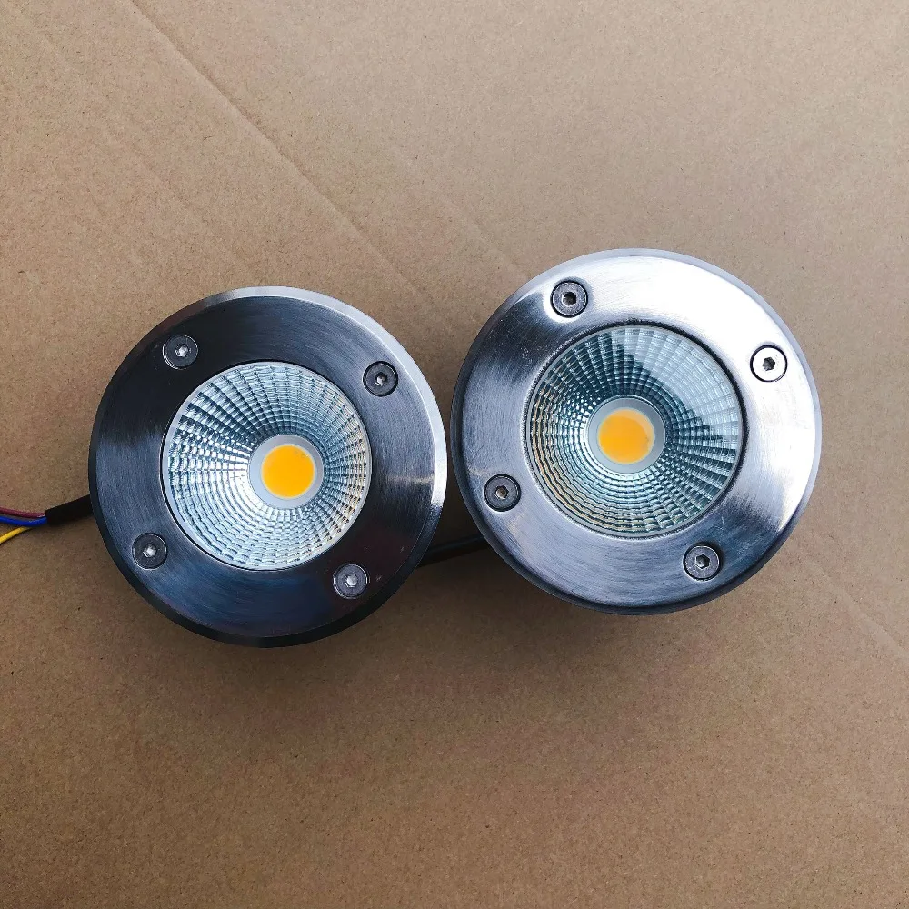 Dimmable LED Underground Light 15W COB AC85-265V/DC12V LED Buried Lamps For Garden Path Corridor Floor Outdoor Lighting IP65