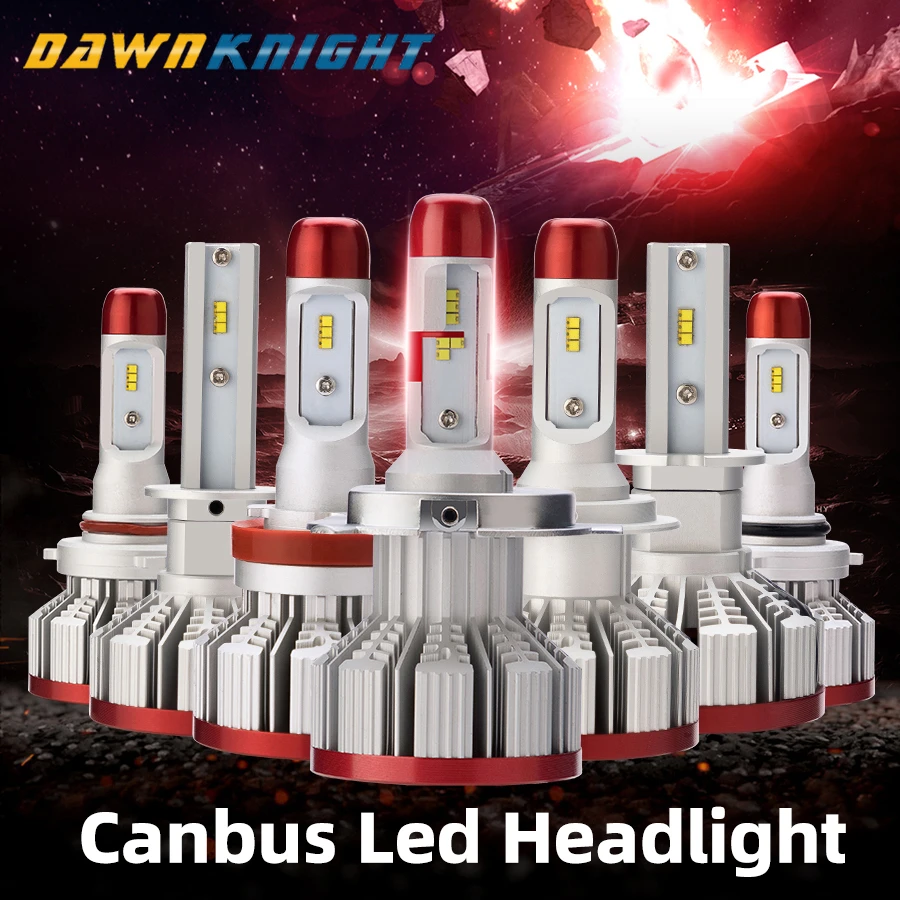 2 шт. Светодиодная лампа для шины CAN H7 H4 H1 H8 H9 H11 9005 HB3 9006 HB4 Lumiled зэс чип турбо Светодиодная лампа 12000LM 6500K EMC без ошибки 12V24V