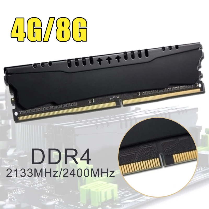 4 ГБ, 8 ГБ, модуль оперативной памяти для ПК, совместим со всеми типами настольных компьютеров DDR4, 2133 МГц, 2400 МГц, 4 ГБ, 8 ГБ, память для ПК