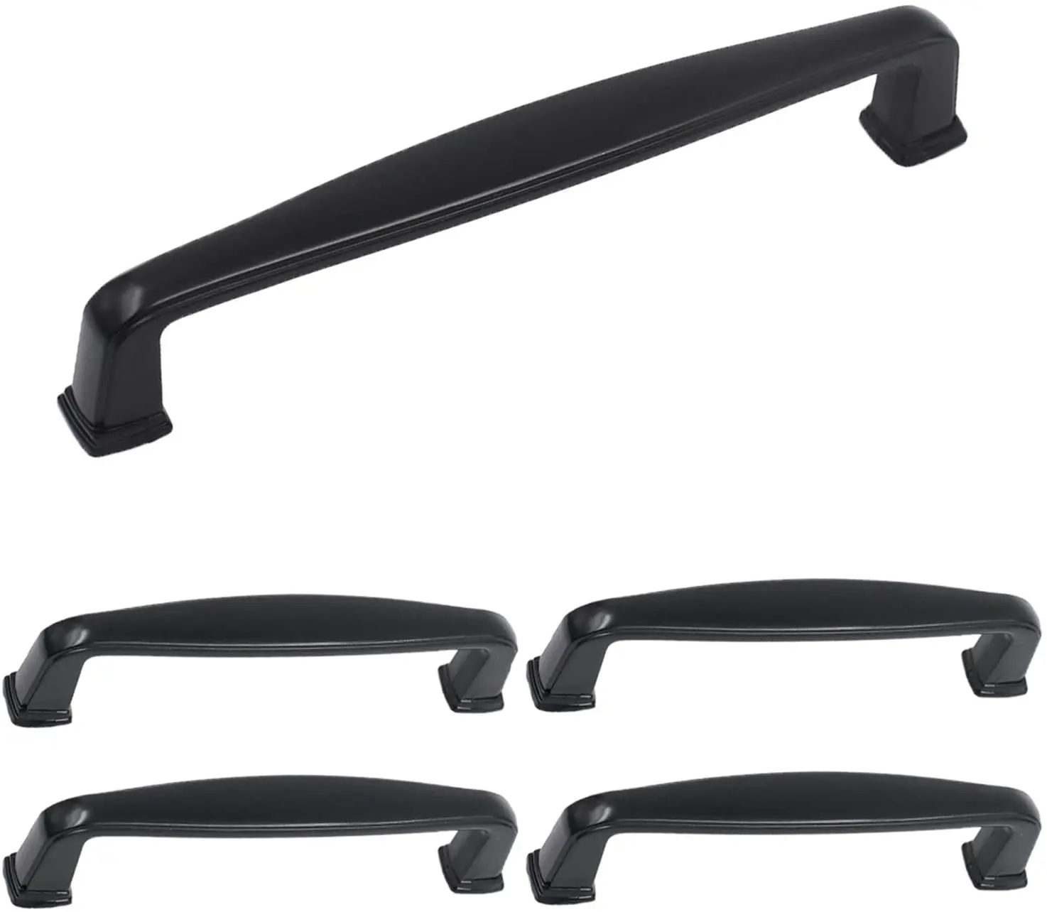 Black Furniture Desk Drawer Knobs Pulls Handle Zinc Alloy Kitchen