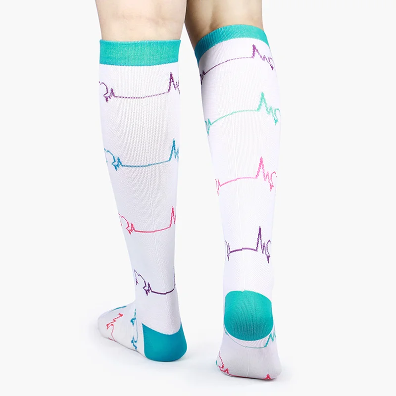 Brothock medical compression stockings women pressure socks outdoor sports socks high long tube tide running
