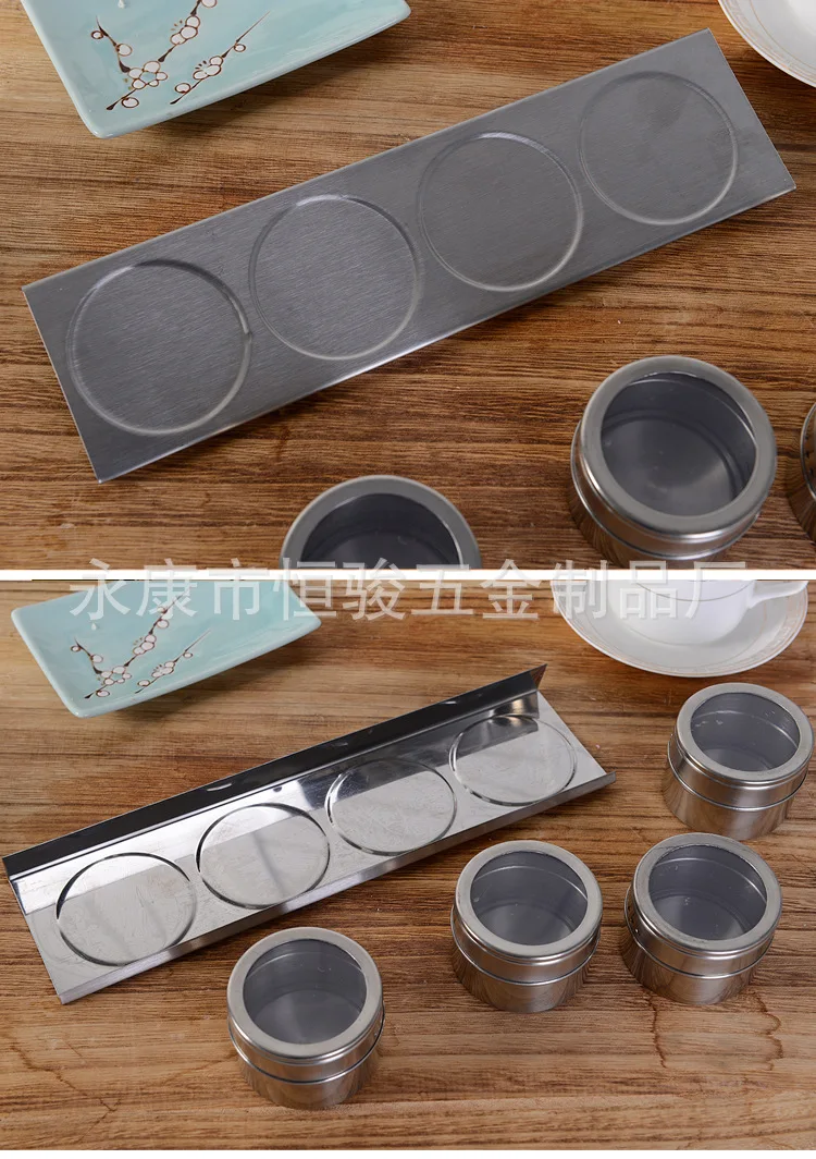 Kitchen Seasoning Containers Condiment Bottle Set Stainless Steel Supplies Salt Shaker
