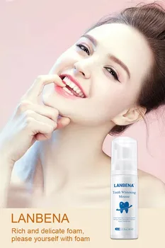 

LANBENA Teeth Whitening Mousse Toothpaste Dental Oral Hygiene Remove Stains Plaque Teeth Cleaning Tooth White Tool New Version