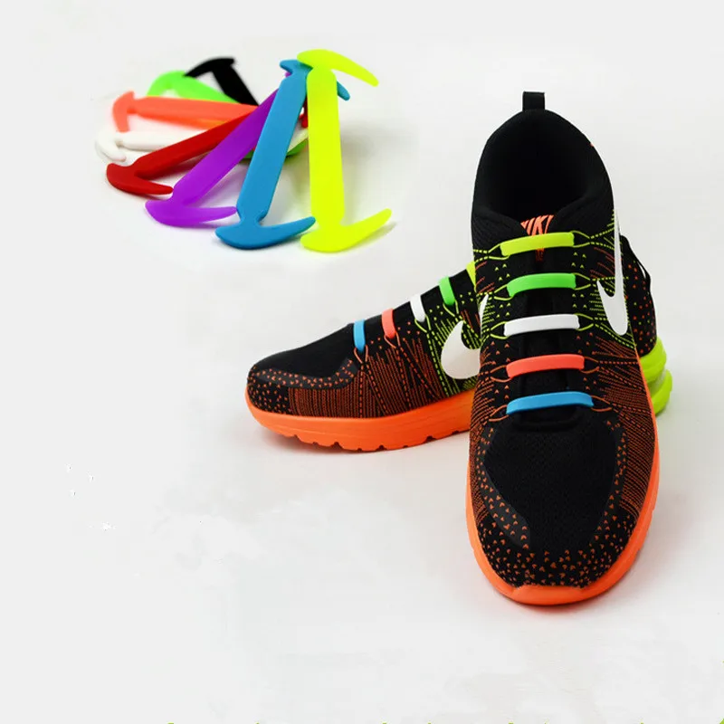 

Sickle Type Shoelace Creative Design Shoelaces No Tie Elastic Silicone Shoe Lace Sports Casual Shoe Accessories Sneakers Strings