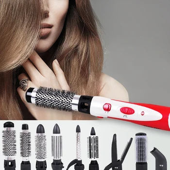 

10 In 1 Professional Hair Dryer Brush One Step Blow Dry Brush Electric Hot Air Brush Salon Hair Straightener Curler Roller