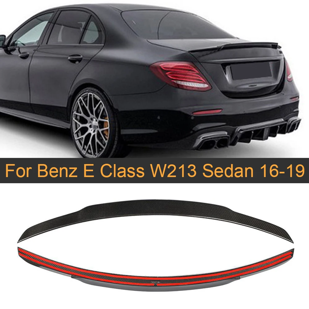 Карбоновый автомобильный спойлер на задний багажник, крыло для Mercedes-Benz E Class W213 Sedan 4 двери- задний спойлер крыло крышка багажника