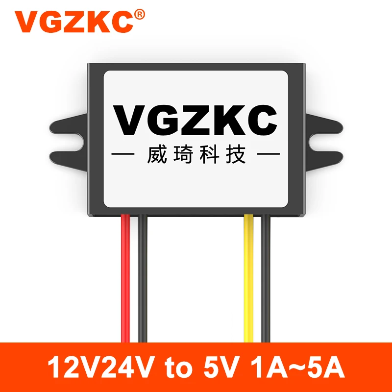 

12V-24V to 5V 1A 2A 3A 4A 5A DC power step-down converter 12V to 5V automotive power supply, step-down module