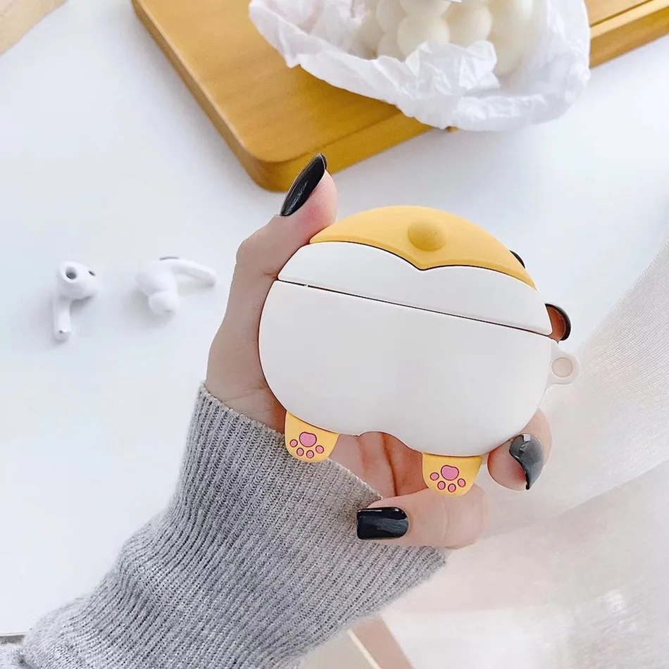1069D 3D чехол для наушников для Airpods Pro Чехол силиконовые фрукты груша Мультяшные наушники/Earpods чехол для Apple Air pods Pro 3 чехол Брелок - Цвет: 1069D