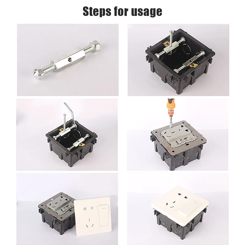 Переключатель гнездо кассеты винты Поддержка стержень настенный переключатель коробка ремонт электрические аксессуары инструмент DTT88