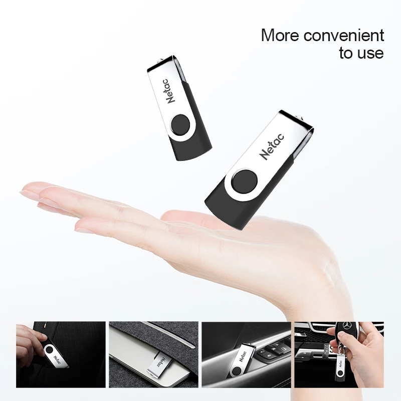 Netac водонепроницаемый USB флеш накопитель для смартфона 64 ГБ 32 16 usb карта памяти Cel