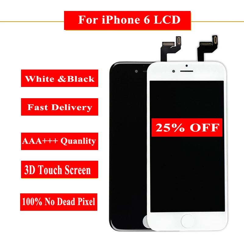 

AAA Quality LCD For iPhone 4 5s 6 Display For iPhone 6 6s Plus LCD Touch Screen Replacement Assembly 100%New No Dead Pixel Ecran