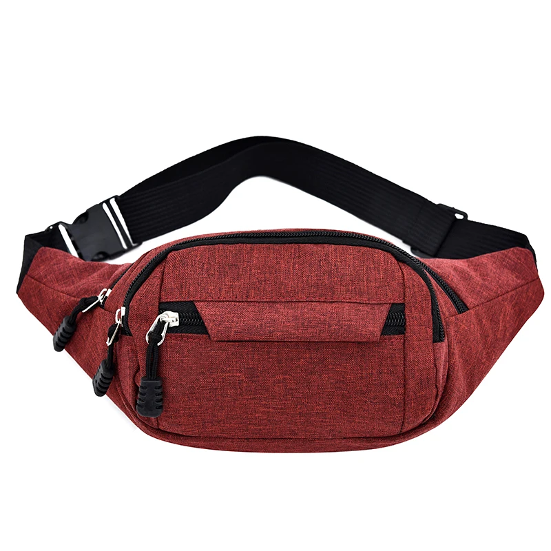 Waist Bags Women Oxfrod Fanny Pack Female Belt Bag Black Geometric Waist Packs Laser Chest Phone Pouch