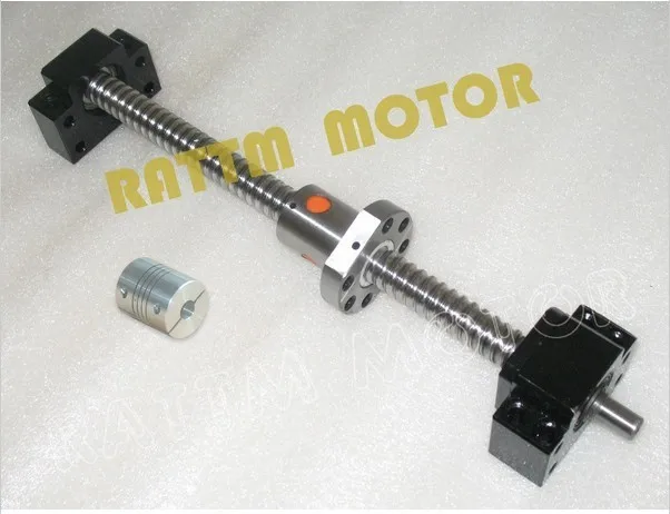 1pcs antibacklash ball screw 1605 -L400mm-C7+BK/BF...