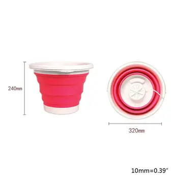 

Foldable Mini Washing Machine Rotating Ultrasonic Turbines Washer USB Charging A0NC