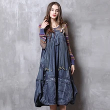 Винтажные женские джинсовые юбки со съемным подолом, Boho ковбойские юбки размера плюс, джинсовые платья с кисточками A82116