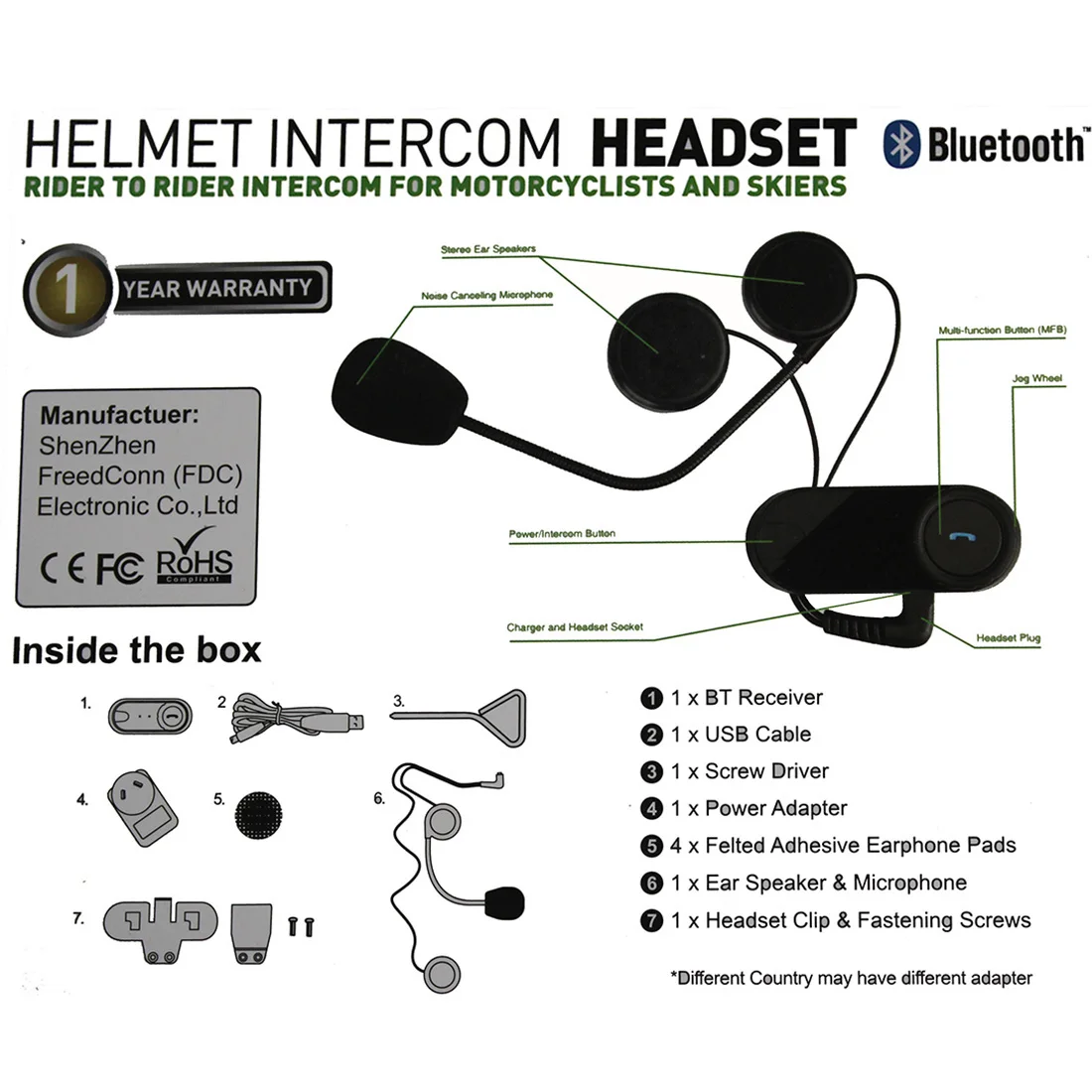 Гарнитура для мотоцикла с Bluetooth, T-COMSC, 800 м, для мотоцикла, Bluetooth, системы связи, домофон, мягкая гарнитура с fm-радио